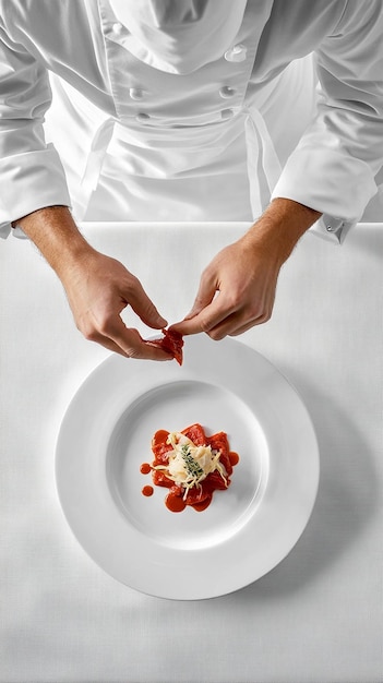 Osoba przygotowująca potrawę